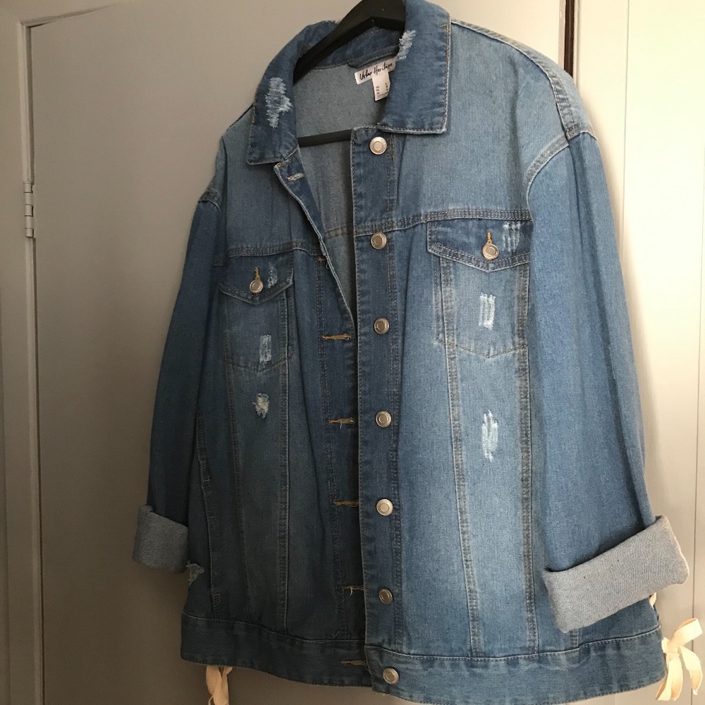 Oversized denim jacket